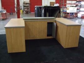 Large Custom Modular U-Shape Counter with Locking Storage -- Image 2