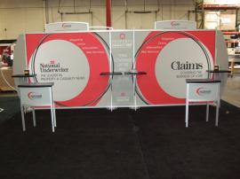 VK-2104 Sacagawea Portable Hybrid Display with Tension Fabric Graphics and MOD-1243 Pedestal