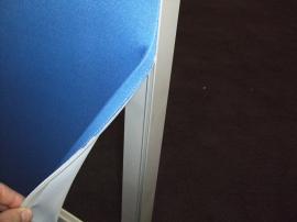 Segue Hybrid Display with Silicone Edge Graphics, Custom Reception Counter, and Lightboxes -- Image 6