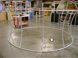 Aero Overhead Tension Fabric Hanging Sign -- Round