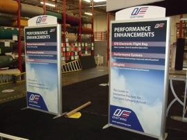 Modified  MOD-1284 SEGUE Two-Sided Lightbox Tower with Silicone Edge Graphics