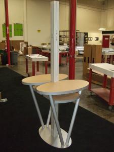 MOD-1182 Double-Sided Kiosk (shown without monitor mounts) -- Image 1