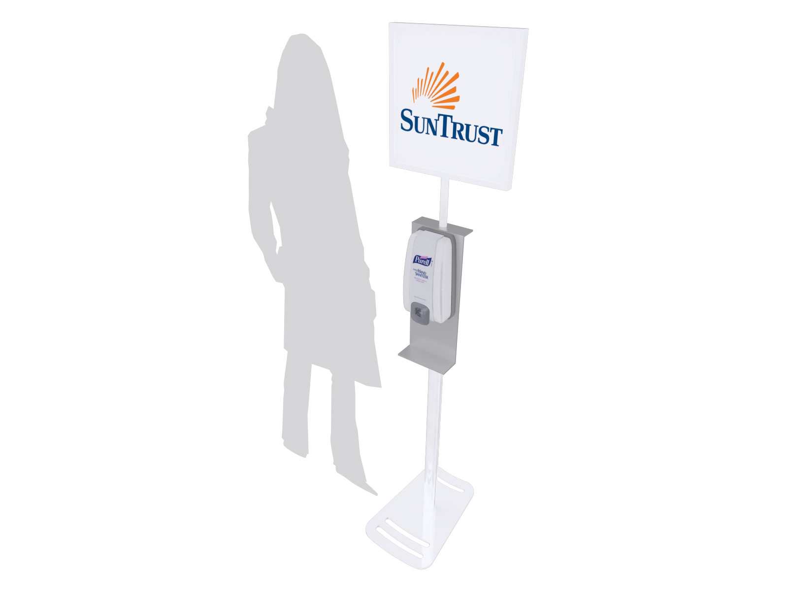 MOD-9002 Hand Sanitizer Stand with Graphic Branding 