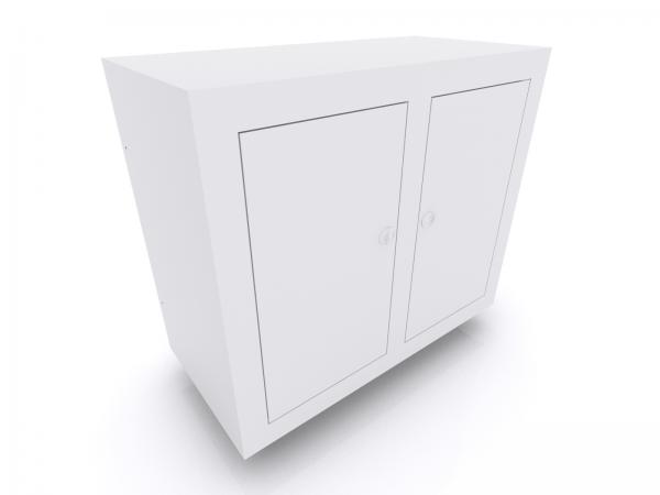 RE-1584 Custom Backlit Trade Show Reception Counter -- Back View