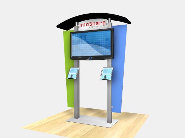 RE-1230 Rental Display / Large Monitor Kiosk with Arch Canopy - Image 2