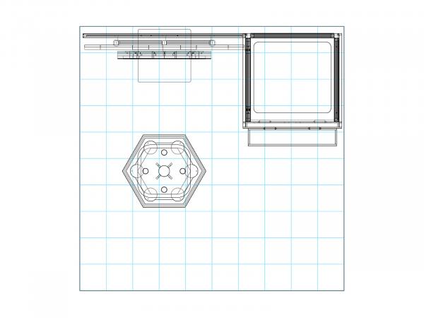 VK-1140 Trade Show Inline Exhibit -- Plan View
